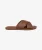 Vintage Slippers met Kruisbanden Brown