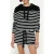 10DAYS Terry Hoodie Stripes Black/ecru