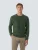 No Excess Pullover Crewneck Garment Dyed + Stone Washed Dark Green  XL