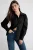 TRENDYOLMİLLA Dames Zwart Effen Lang Regular fit Overhemden