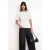 TRENDYOLMİLLA Dames Ecru Effen Kort Regular fit T-shirts