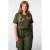 MS Mode T-shirt met borduursels Plus Size – kaki