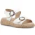 Hush Puppies Alison Leren Dames Crème Sandalen