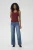 Jersey top KAarina Slim fit wine