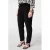 MS Mode tapered high waist broek zwart