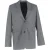Totême single-breasted blazer in grijze wol