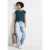 Street One Dames Blouse shirt met tape details in Turkoois