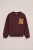WE Fashion – Jongens relaxed fit sweater met embroideries – Relaxed Fit – Bordeauxrood – Katoen –