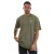 Avirex Heren Crotona Logo Oversized T-shirt (Leger Khaki)