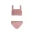 Like Flo crop bikini met panterprint roze