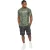 Crosshatch Cardon Camo-cargoshorts voor heren (Zwart)