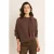 Expresso gebreide trui met wol – bruin