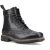 Hunter Loch Brogue Enkellaars Leer Heren Zwarte Enkellaarsjes