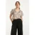 Smashed Lemon 25079 chiffon top met grafisch zigzag print, |