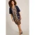 White Stuff June Linen Dress Navy Multi
