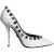 Dolce & Gabbana Witte Kristallen Leren Hoge Hak Pumps Schoenen