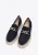 Wittchen Dames Suède Loafers met Ketting op Platform Marineblauw Suède Leer