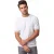 T-shirt Gentiluomo wit effen katoen met boord