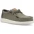 HEYDUDE Wally Vlechtpolyester Heren Gebrande Olijfgroen/Delicioso Bruine Mocassinschoenen