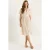 V-hals Knop Midi Shirtjurk