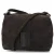 Shabbies Amsterdam suede crossbody tas Saar Stitched donkerbruin