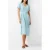 French Connection Breya Button Midi Dress Still Water