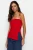 TRENDYOLMİLLA Dames Rood Effen Mouwloos Getailleerd Blouses