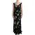 Daisy Print Maxi Jurk Mouwloos V-hals