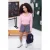 TRENDYOLMİLLA Dames Roze Effen Lang Getailleerd Sweatshirts