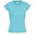 SOLS Dames/dames Maan V Hals T-Shirt met korte mouwen (Blauw Atol)