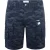 Firetrap Heren-short met logo, normale pasvorm (Zwarte Camo)