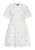 Dreimaster Jurk Dames Wol Wit Blauw