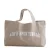 Aim’n canvas shopper met logo Varsity beige
