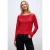 Street One Dames Basic shirt met lange mouwen in Rood