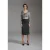 Effen kleur en print A-lijn jurk van Conquista Fashion