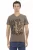 V-hals T-shirt Kunstprint