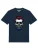 Watapparel Shirt ‘Hipster Skull’  donkerblauw / geel / donkerrood / zwart / wit