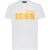 Dsquared2 Icon Geel Vervaging Print Wit Loose Fit T-shirt