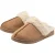 Dames Faux Fur Trim Mule Slippers Bruin Roze Beige Warm VK 3-8