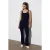 Mid-Waist Flare Jersey Broek met Touwtje