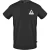 Aquascutum Heren-T-shirt met driehoekig logo en ronde hals (Zwart)