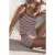 Mikuta The Russet Striped Tank Top Red