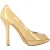 Dior Miss Dior Peep-Toe Pumps in Geel Glanzend Leer