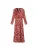 Scalpers Jurk ‘Fer’  beige / rood