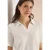 Cecil Dames Effen polo met korte mouwen in Beige