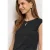 Street One Dames Shirt met afhangende schouders en uitsnijding in Zwart