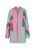 IZIA Gebreid vest  turquoise / pink / zwart