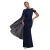 Langue jurk met blote schouder dames Goddiva