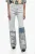 Boyfriend Fit Denim van katoen met contrasterende banden, 24 cm in lichtblauw
