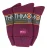 THMO – Set van 3 wintersokken voor dames met comfortbovenkant – Diepe Fuchsia